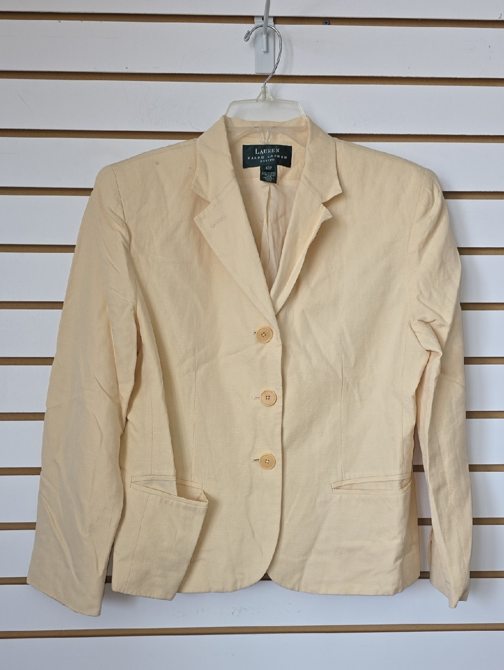 Ralph Lauren Butter Yellow Blazer 12P